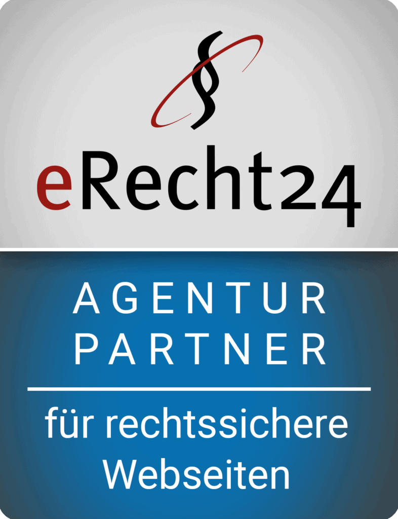 erecht24 siegel agenturpartner blau gross